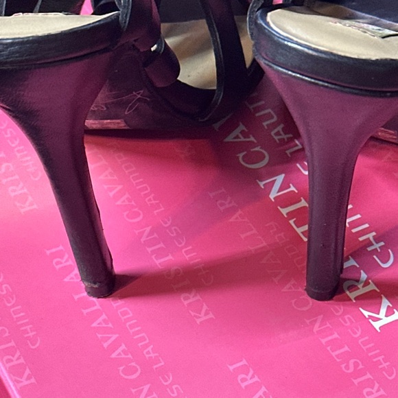 Chinese Laundry Black Strappy Heels - Picture 4 of 5